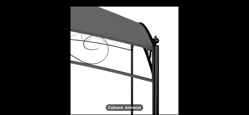 Pavilion de antracit 3x3x2.65 M