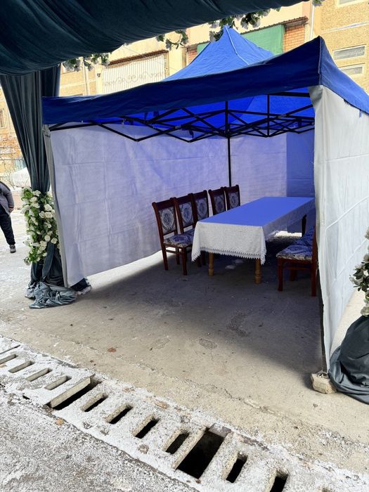 Prokat Stol Stul Naves Yoni oʻraladigan Prakatga beramiz Zontik Pechka