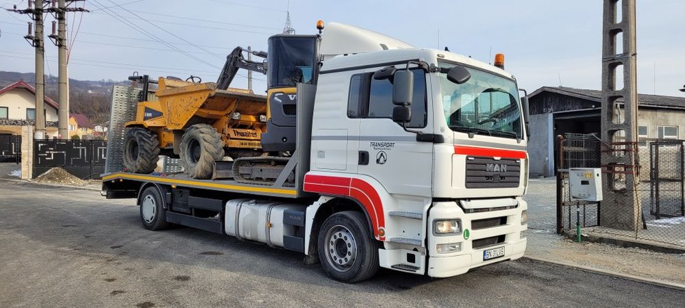 Man Tga Tgs platforma trailer transport utilaje