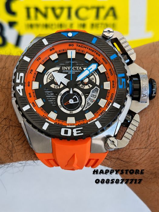 INVICTA Optimus Orange 66 mm, Инвикта нов мъжки часовник