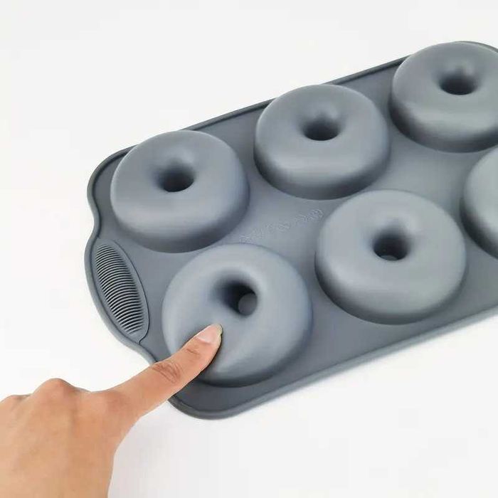 Силиконови форми с дръжки за печене на понички