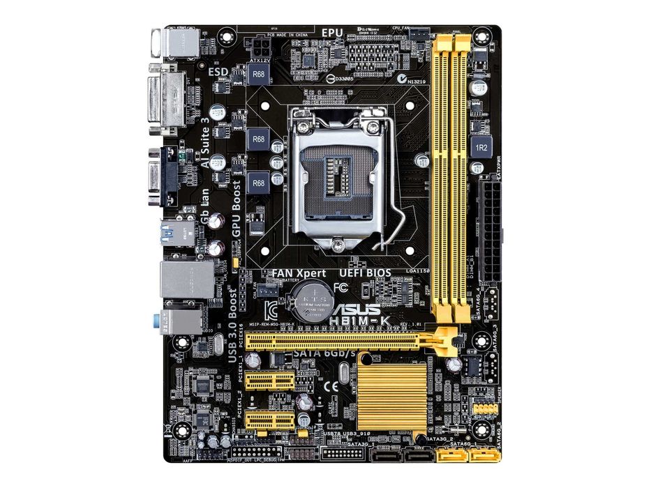 placa de baza ASUS H81M-K  -i3 4170/coloer /sock 1150