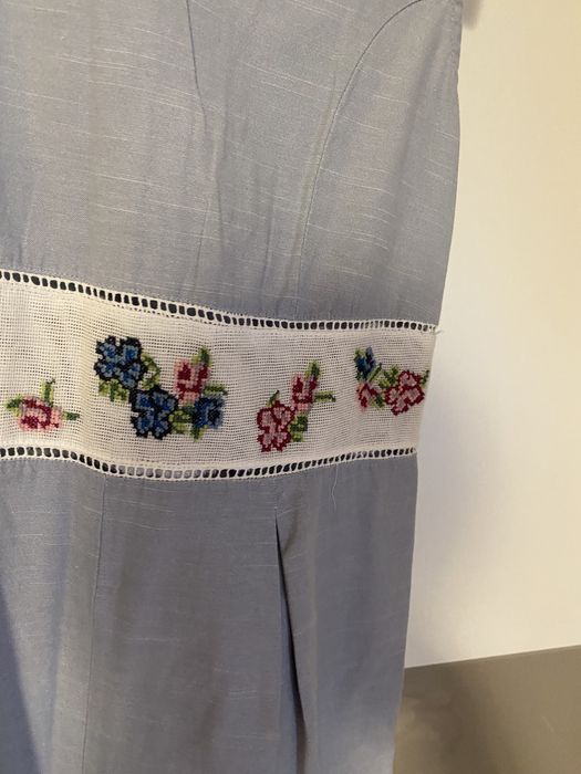 Salopeta Sisley albastra