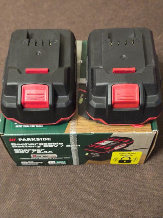Acumulatori 2 și 4Ah 20V cu/fără incarcator Parkside garanție 3 ani