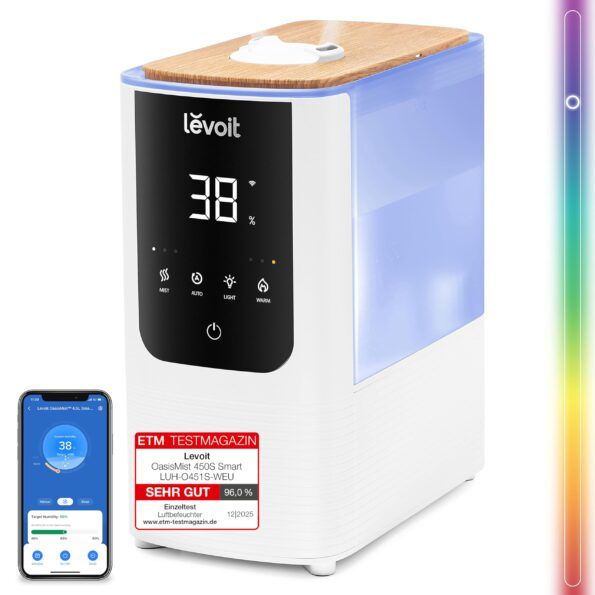 Oвлажнител за въздух Levoit OasisMist LUH-O451S-WUK 4.5L – много добро