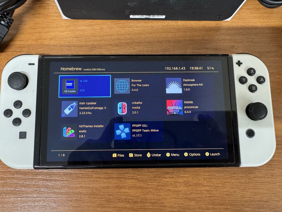 Nintendo Switch Oled + 128gb Kefir чип