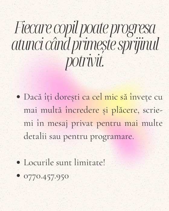 Ateliere individuale de invatare