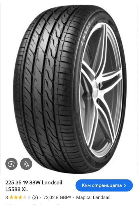 Летни гуми 225 35 19 : 225 40 18 : 185 65 16