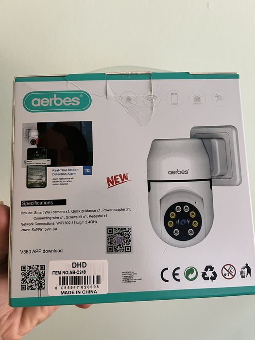 2 бр. Смарт камера с предаване в реално време (wi-fi)