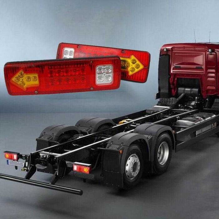 LED стопове със стрелки, стоп светлина с мигач за камион влекач тир