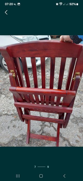 Масивен сгъваем стол Швейцарски