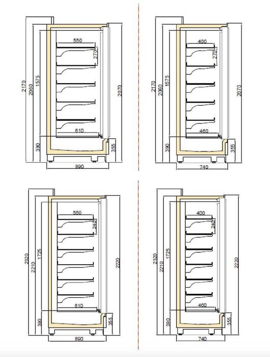Vitrina Congelare Schneider/ Palermo Premium/ -15 -24C/ Agregat Extern / NOU