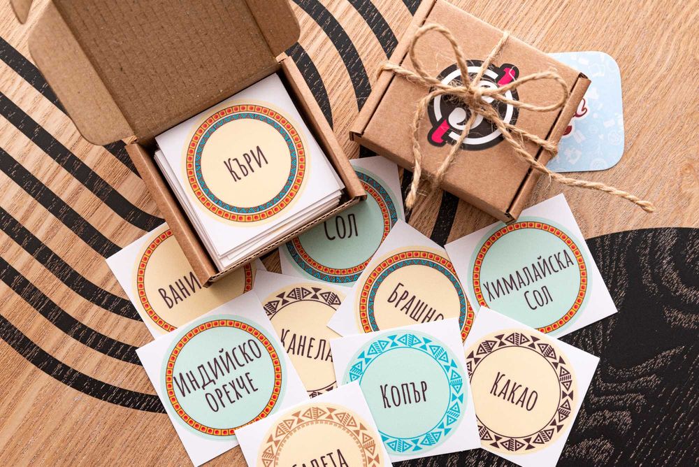 Стикери / етиекти за подправки различни дизайни