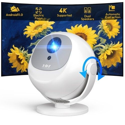 Топ Цена !WiFi6 XGODY 360° въртящ се интелигентен Android 4K Проектор