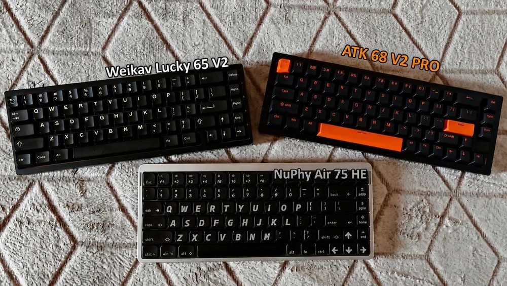 Магнитна Клавиатура NuPhy Air75 HE keyboard + extra keycaps