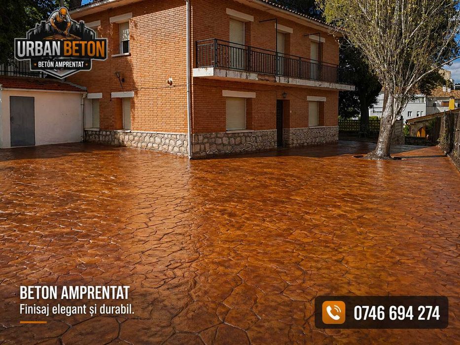Beton Amprentat pentru Curte | Urban Beton Premium