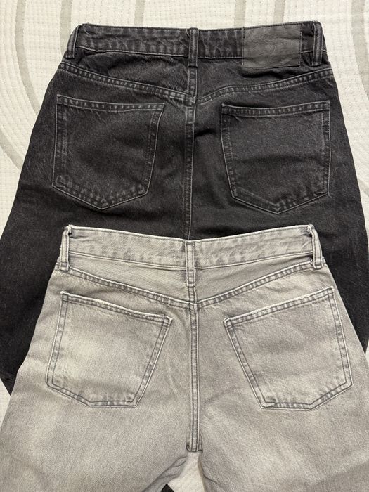 Джинсы Zara серые и черные