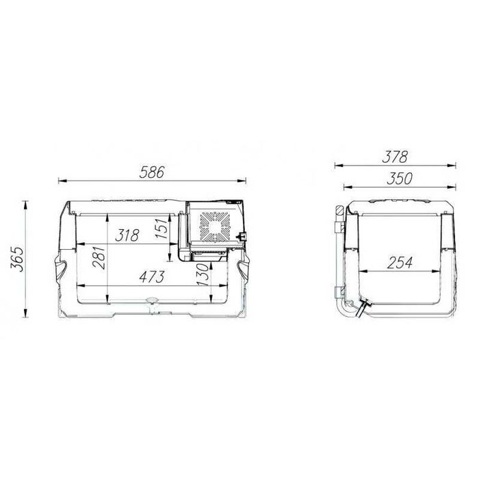 Фрионовый холодильник для авто Alpicool CX-30 литров в упаковке новая!