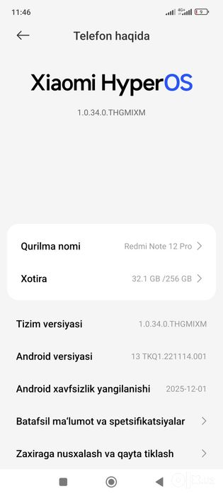 Xiaomi redmi not t 12 pro