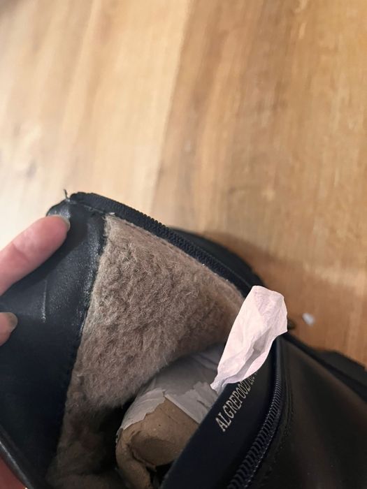 Сапоги кожаные зимние