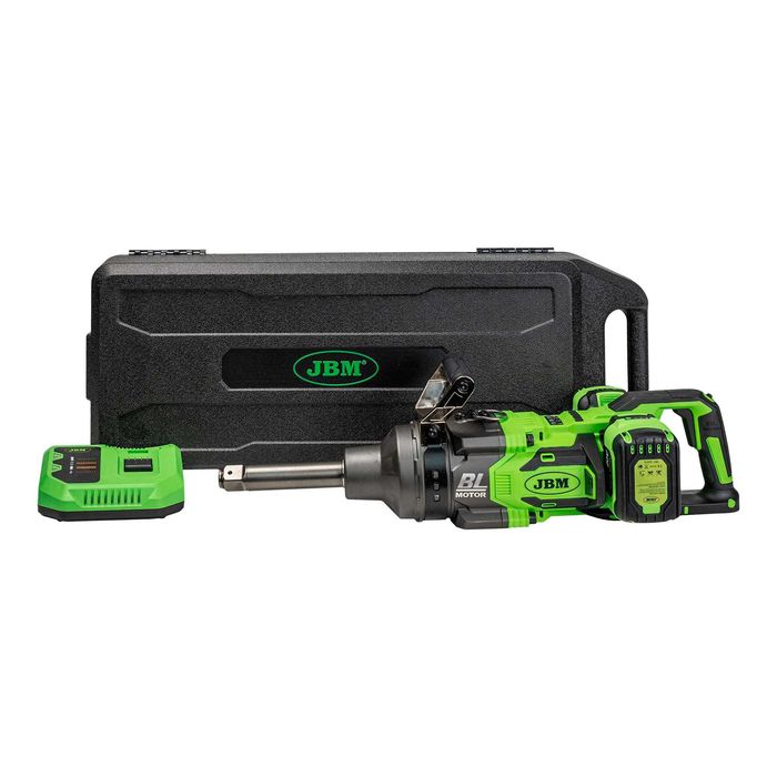 Pistol impact cu 2 acumulator.Pistol impact camioane 4000NM.Cheie impact electrica desfacut roti camion.Import 100% Spania JBM.Garantie 12luni+tva