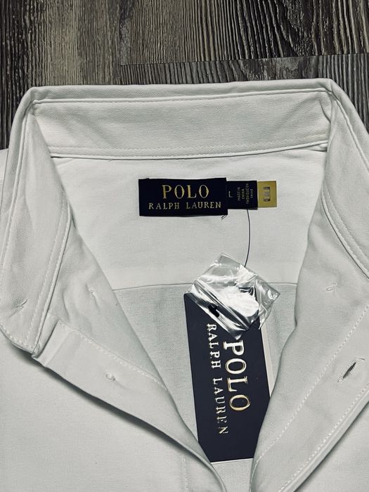 Camasa Ralph Lauren alba si albastru marime S