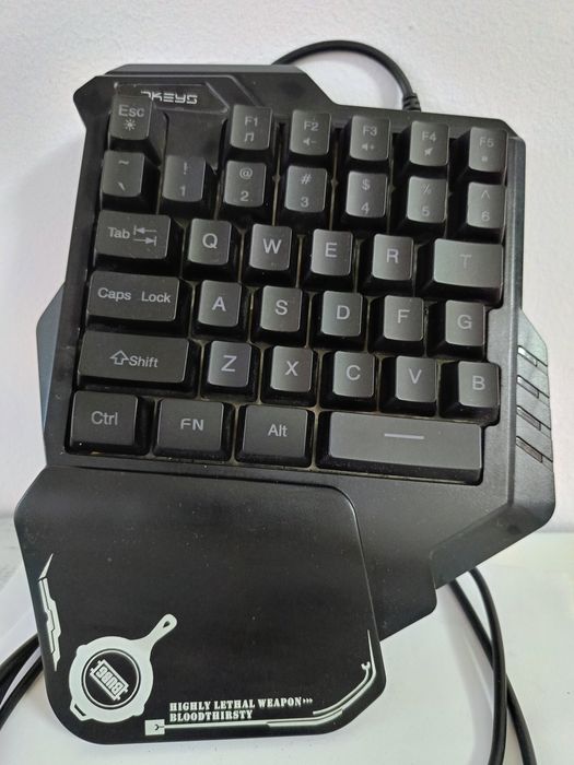 Едноръчна геймърска клавиатура 7KEYS (PUBG Edition) – USB