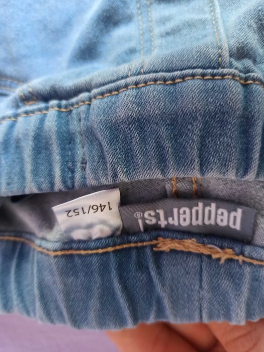 2 бр. Дълги Еластични Дънки за момиче + 1 бр. Къси Дънки, р-р 146-152