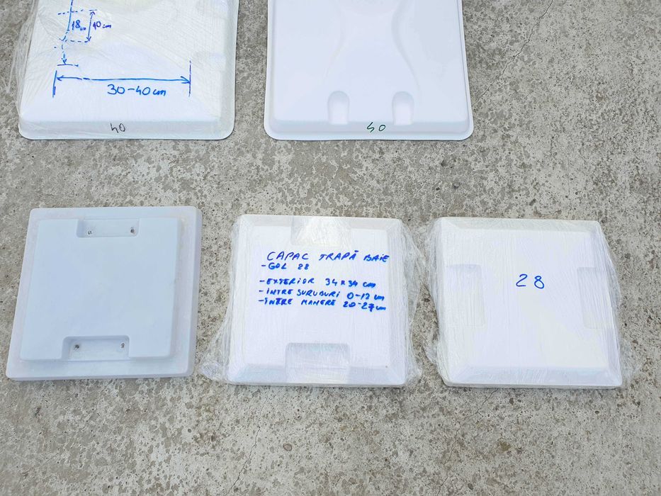 Capac de trapa rulota  dimensiunea  28 ,40 si 50  din  fibra de sticla