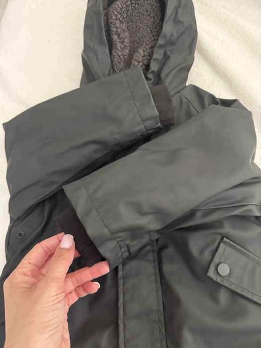 Черно зимно яке Zara
