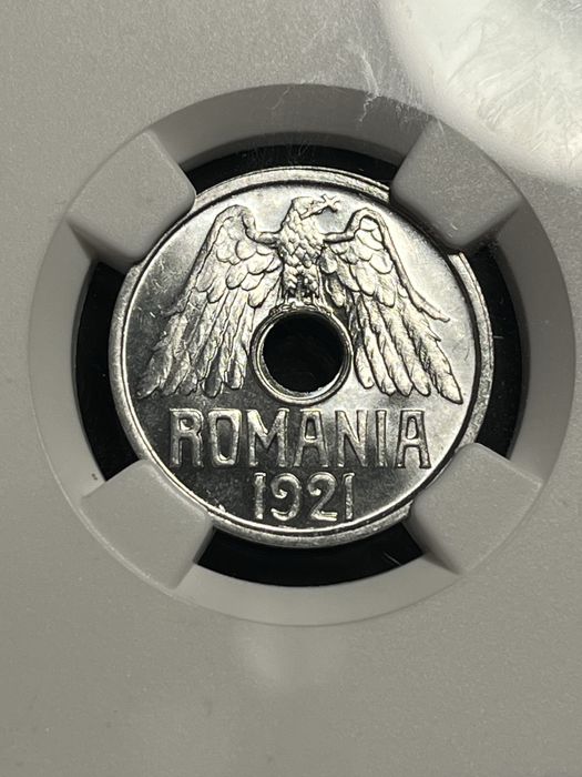 50 bani 1921 MS64, gradata NGC