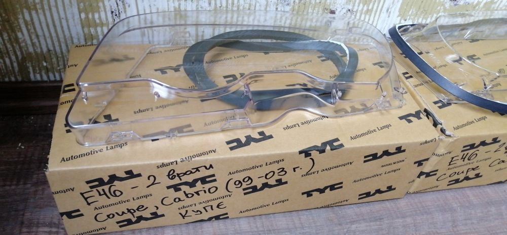 E46 coupe cabrio BMW капак фар стъкло фарове БМВ купе 99 - 03 , 2 вр