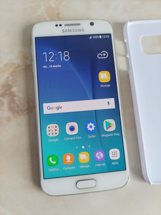 [S6] Vând Samsung Galaxy S6 White/Alb fără probleme + husă /poze reale