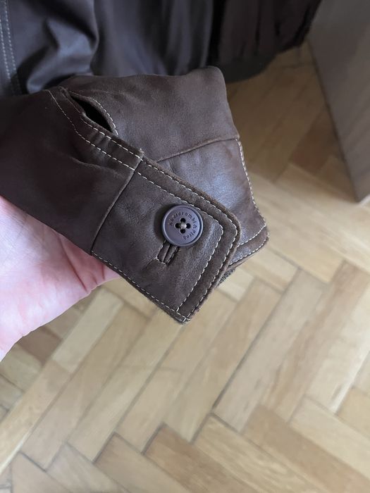 Geacă piele bărbătească Abercombie & Fitch