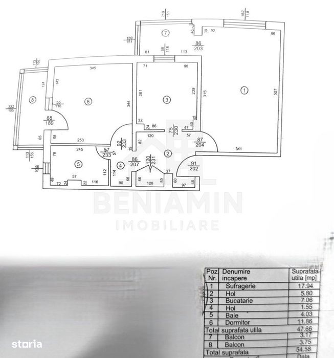 2 Camere Decomandate-55mp-2Balcoane-Etaj1-Filantropia-Sarari-Liber
