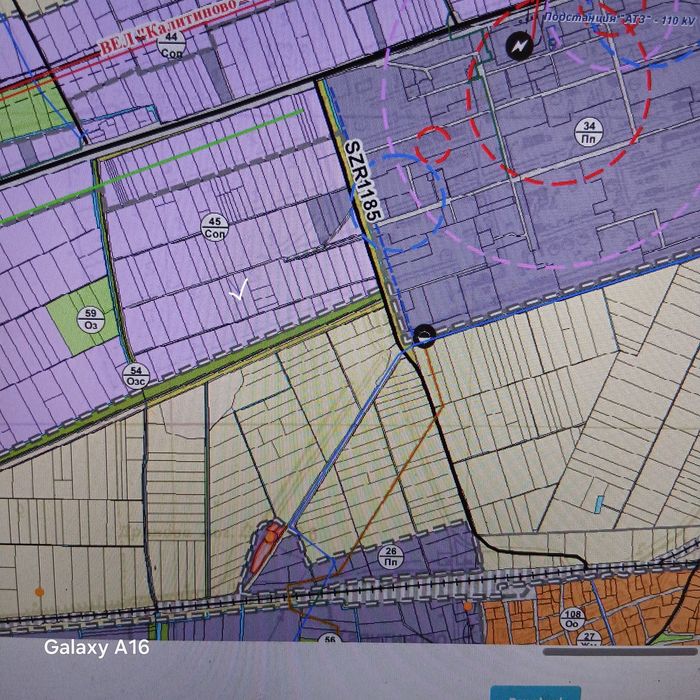 Имот 3612 кв.м до производствена зона Агробиохим