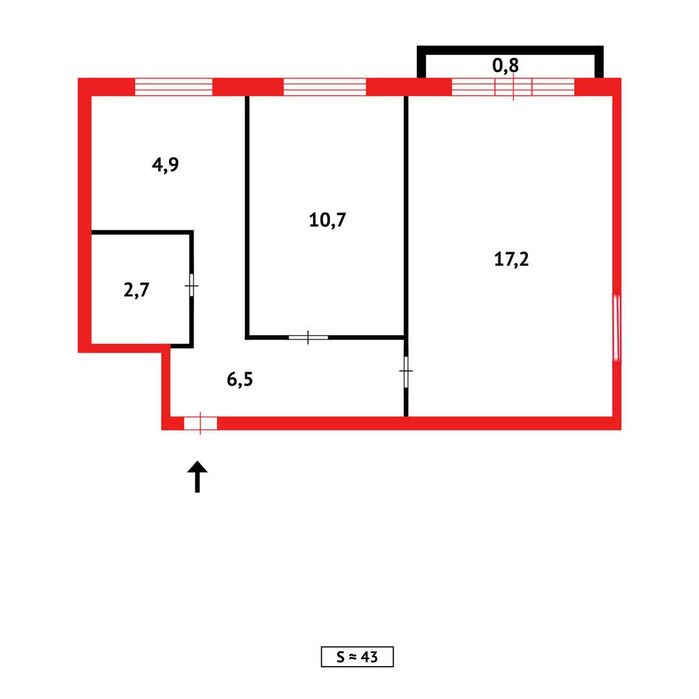 Продам 2х ком, 3эт, ШеруБат