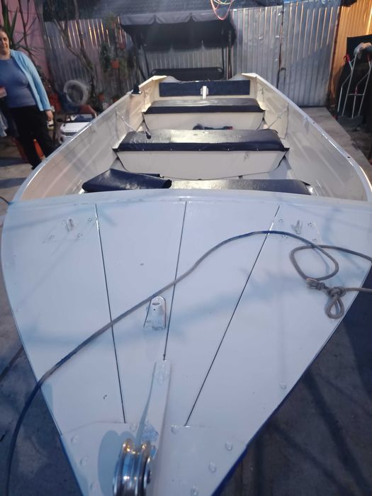 Barca cu motor si sonar