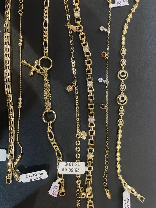 Обеци с 14К златно покритие