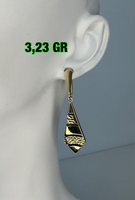 Cercei aur 14 k superbi
