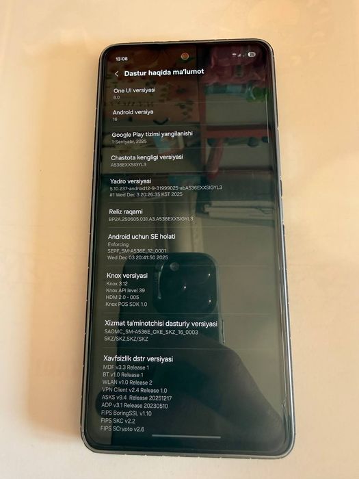 Samsung A53 6/128gb 6 oy kafolat beraman ishlashiga