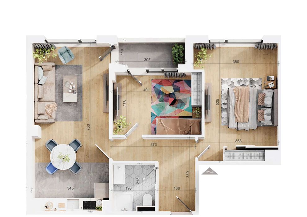 Продава се Тристаен апартамент в Пловдив, Тракия - 95 кв.м за 1537 €/кв.м - Снимка #1