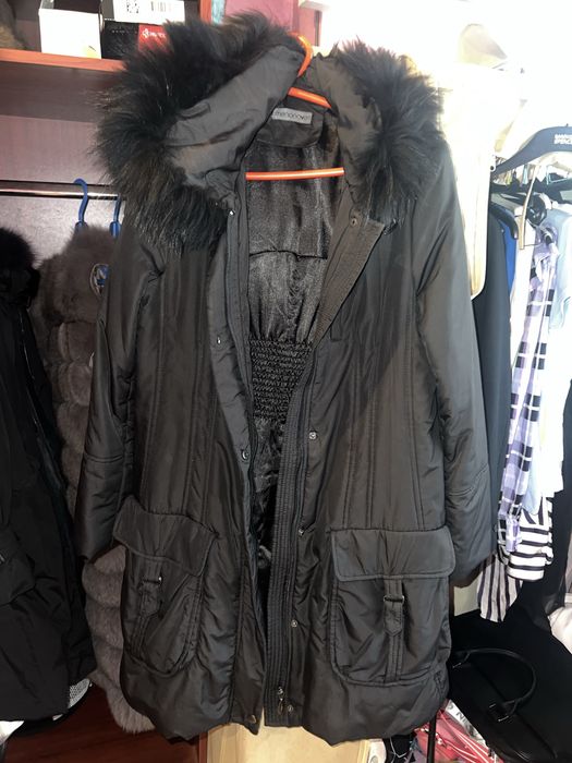 Geaca cu gluca blana naturala