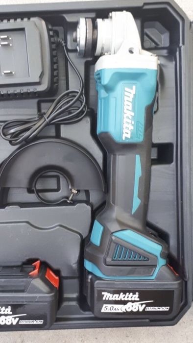Нов Професионален Акумулаторен Ъглошлайф Makita 125мм 5ah Макита Флекс