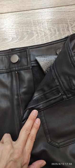 Кожаные штаны S Zara