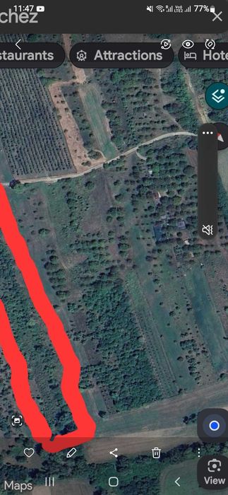 Vand teren livada de  prune