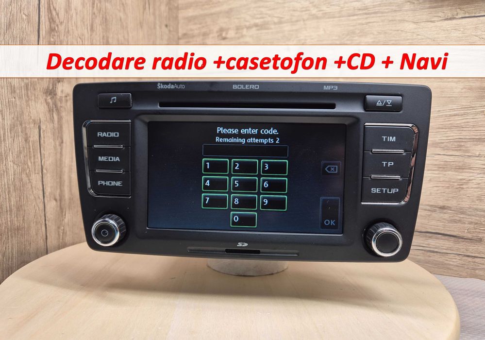 Decodare CD player kia smart opel audi skoda seat nissan vw suzuki