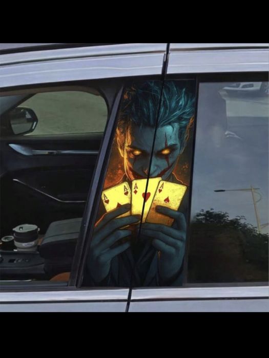 Водоустойчиви винилови стикери за кола-2 броя.