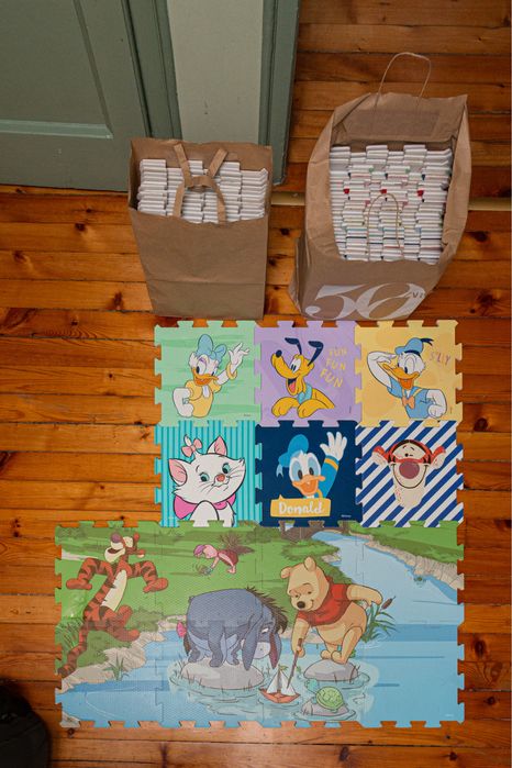 Детски мек пъзел килим