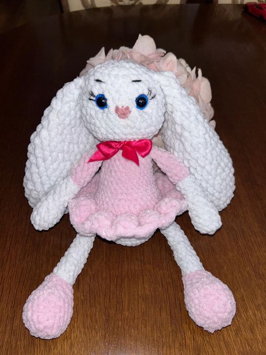 Iepuras de catifea handmade din catifea de plus cadou de paste